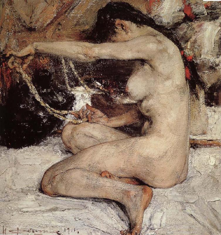 Nude model, Nikolay Fechin